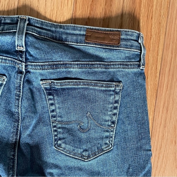 Adriano Goldschmied Blue Cropped Ankle Stretch Legging Skinny Jeans EUC Size 28 - Picture 6 of 10